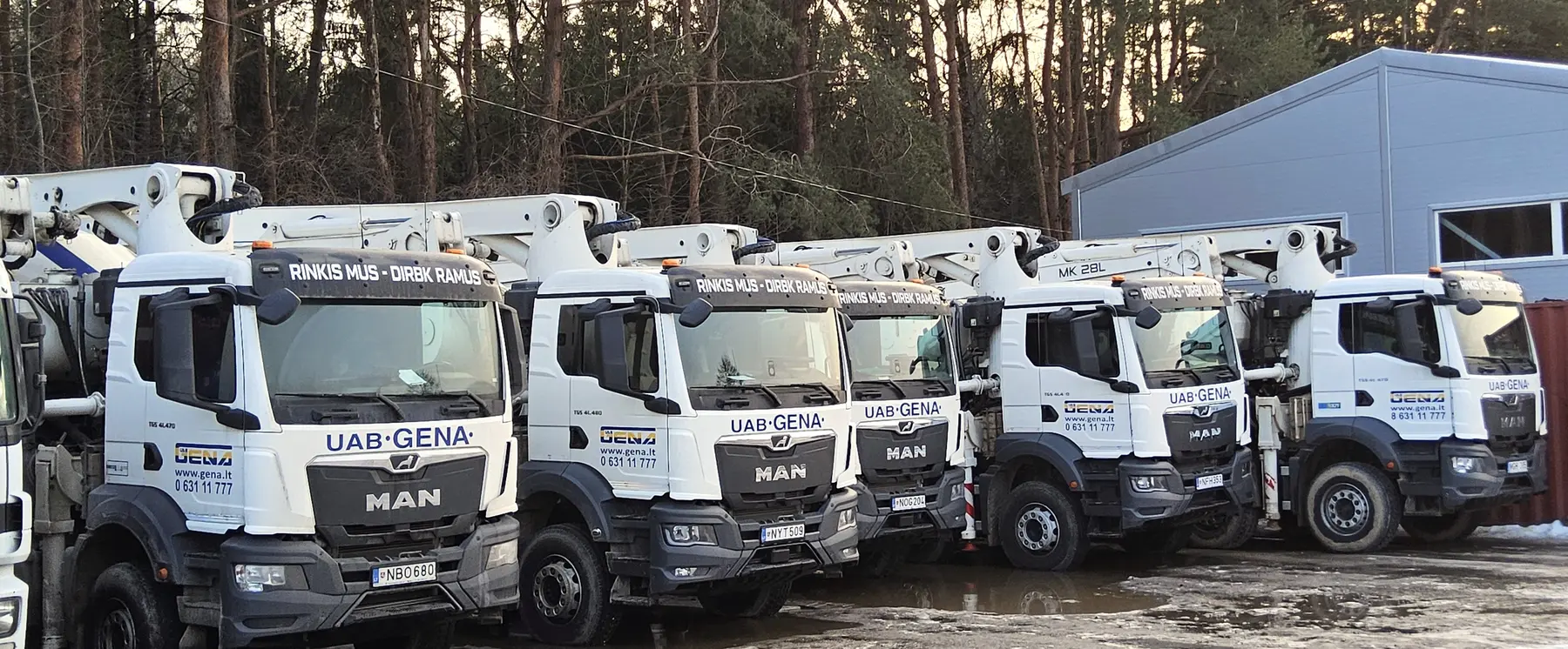 GENA betono siurblių parkas